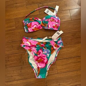 Sunshine 79 high waist and bandeau with removable strap bikini size 4